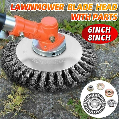 Universal Steel Brush Cutter Head with Adapter