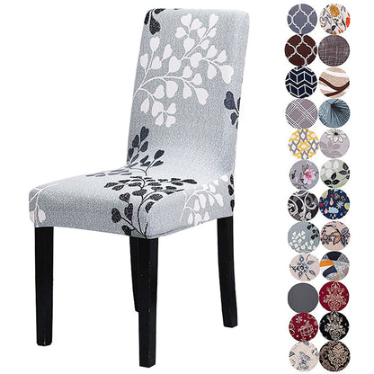 Printed Spandex Chair Seat Slipcover